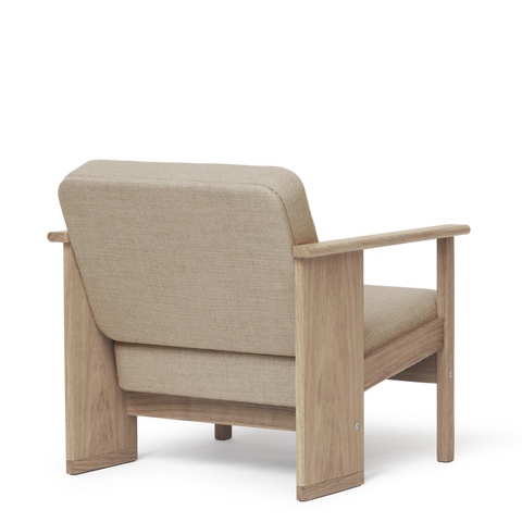 Block Lounge Chair, White Oak by Form & Refine