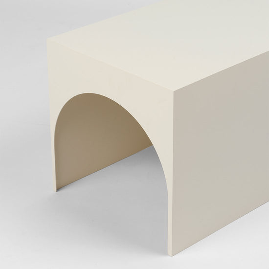 Arch Table, Beige by Kristina Dam Studio