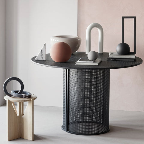Bauhaus Dining Table, Black by Kristina Dam Studio