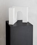 Perfect slim tall black side table for entryway Kristina Dam Studio