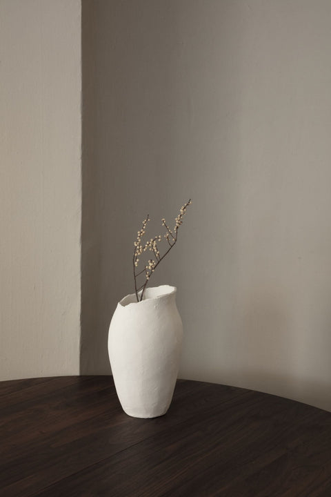 Magnolia Vase, White by Sibast