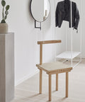 kristina dam studio dining chair solid oak sculptural shape unique