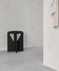 kristina dam studio round black stool danish design